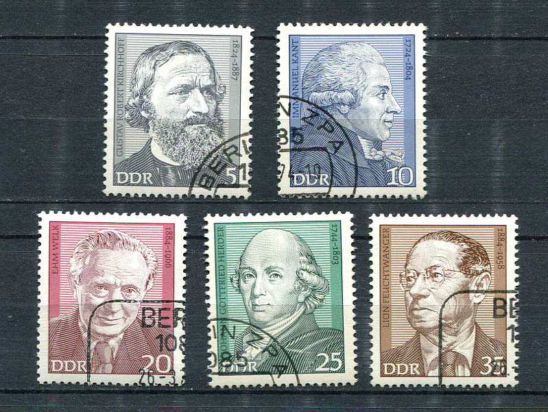 Germany - DDR : Famous men set from 1974 - CTO | eBay